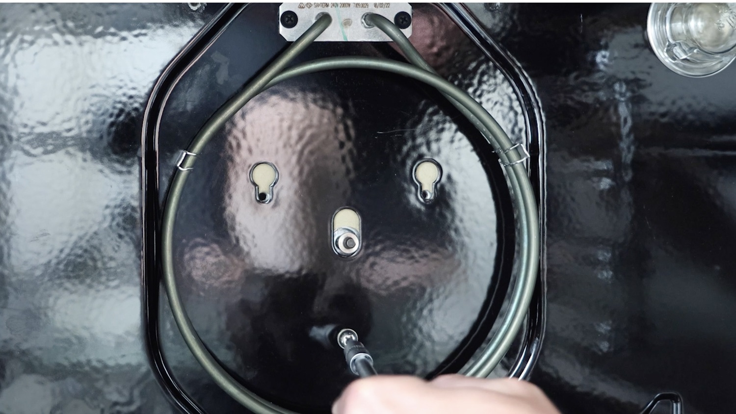 Remove screws from fan motor